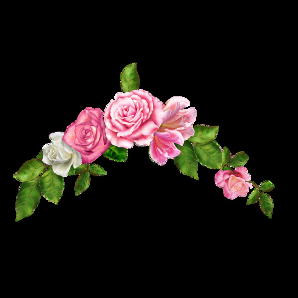 装饰玫瑰花朵png元素素材