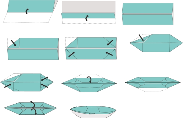折纸船图片
