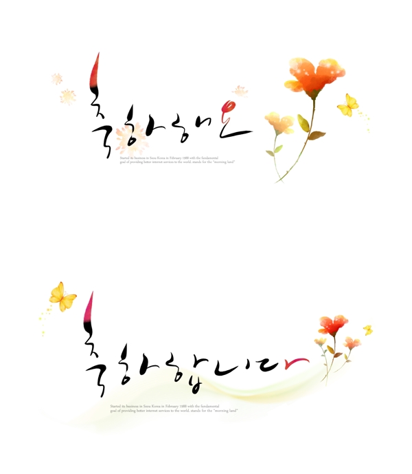 时尚韩国花纹图案