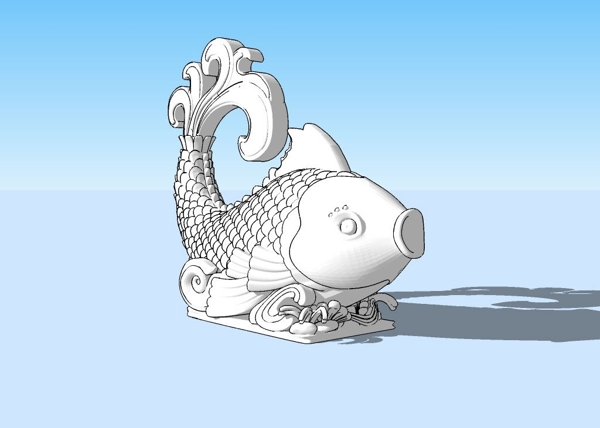 鲤鱼3D模型