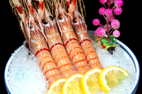 海鲜刺身虾
