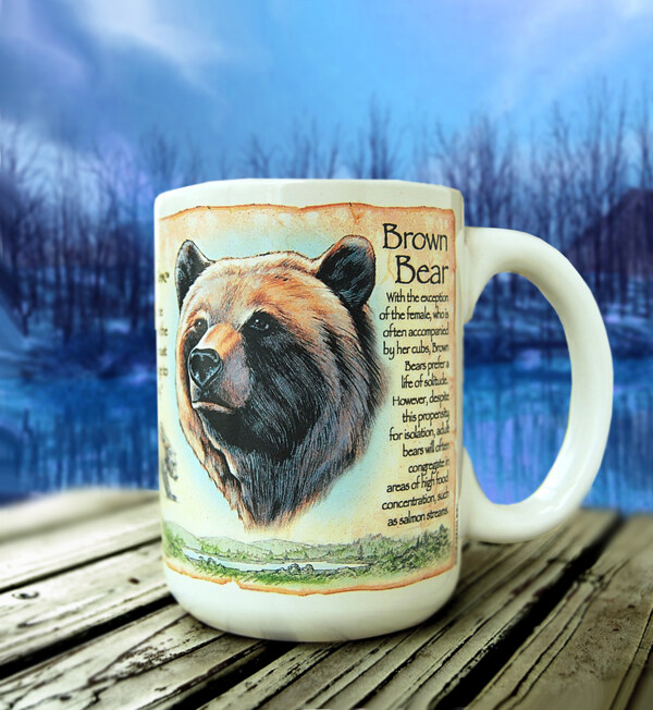 美国探险棕熊马克杯图片