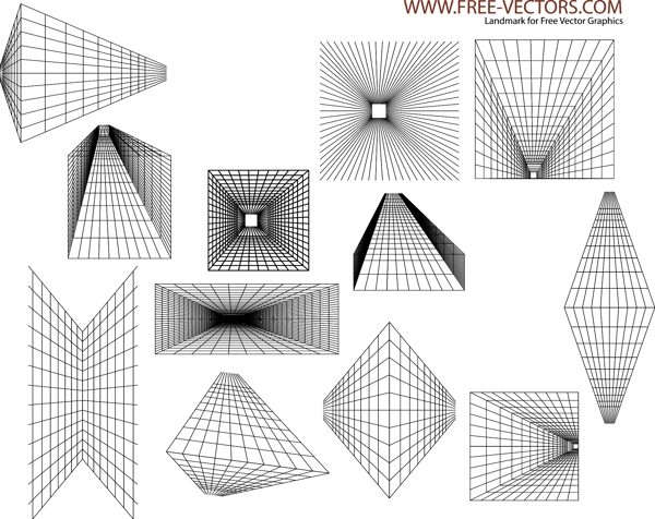 抽象的角度形状自由矢量