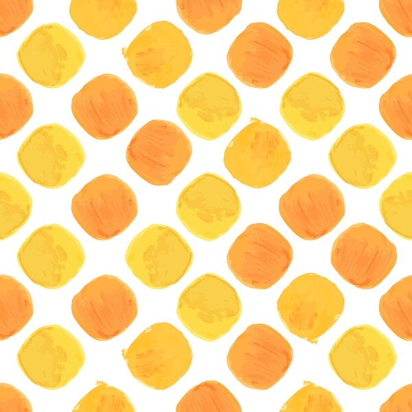 小清新橙黄圆点背景矢量背景素材