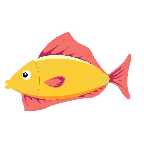 黄色小鱼海洋生物