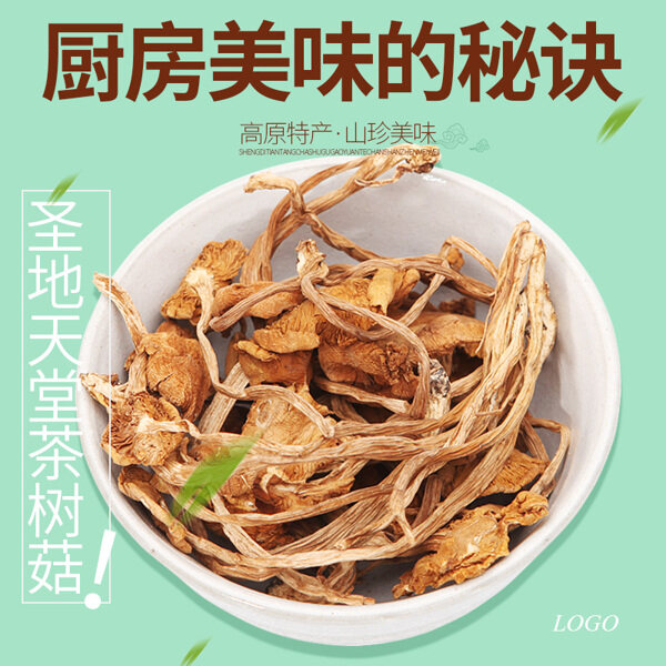淘宝电商主图高原特产菌菇茶树菇食品