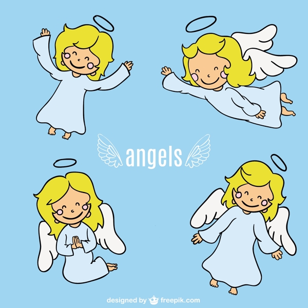 天使卡通人物设计