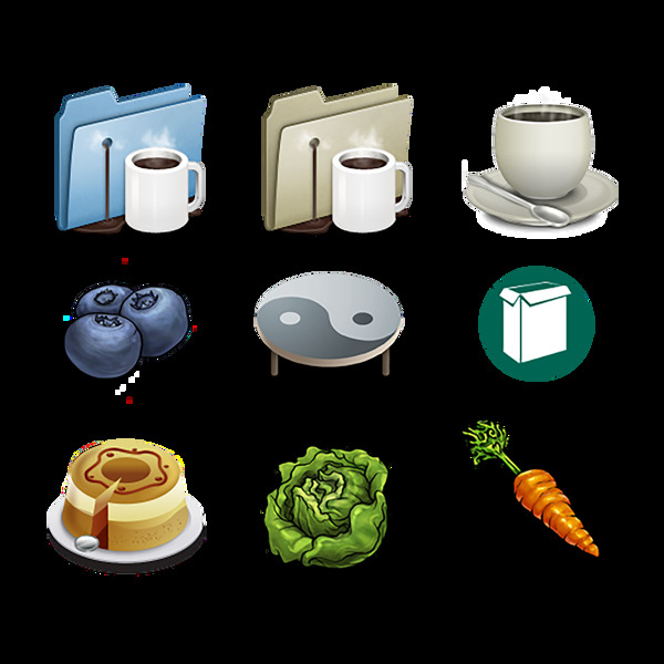 蛋糕热饮食物食品图标icon