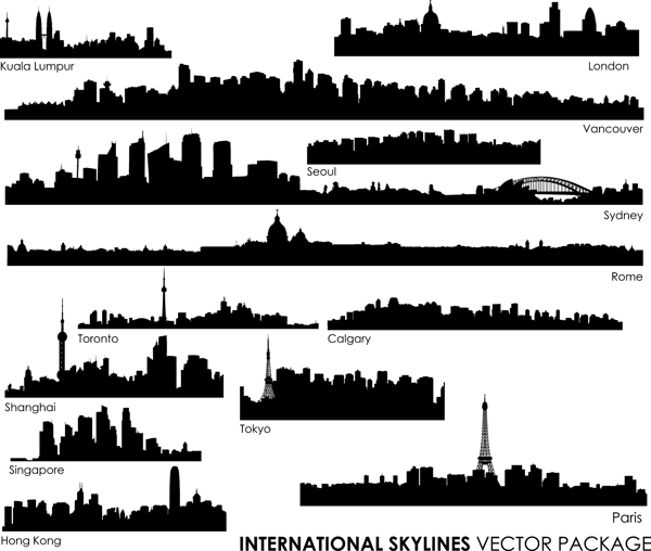 城市矢量素材图片