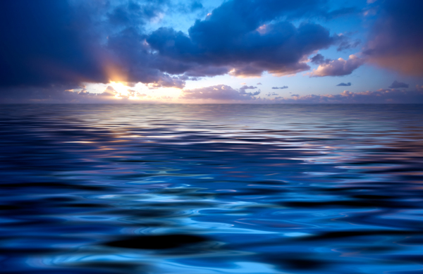 海洋日出风景图片