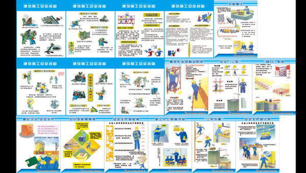 建筑施工安全挂图