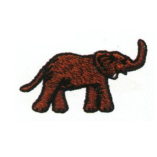 绣花动物色彩大象棕色免费素材