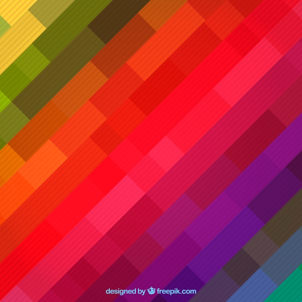 彩虹色方格背景图片