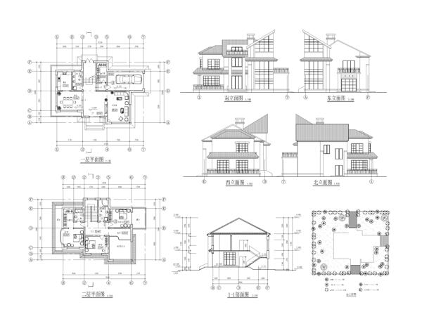 自建别墅CAD图纸