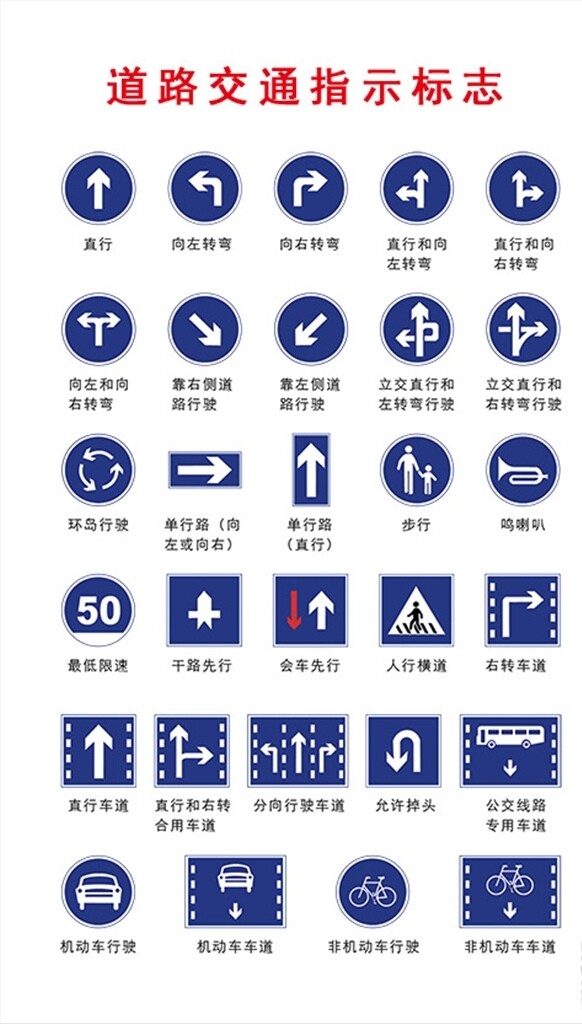 交通指示标志合集