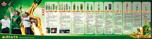 青岛啤酒宣传板