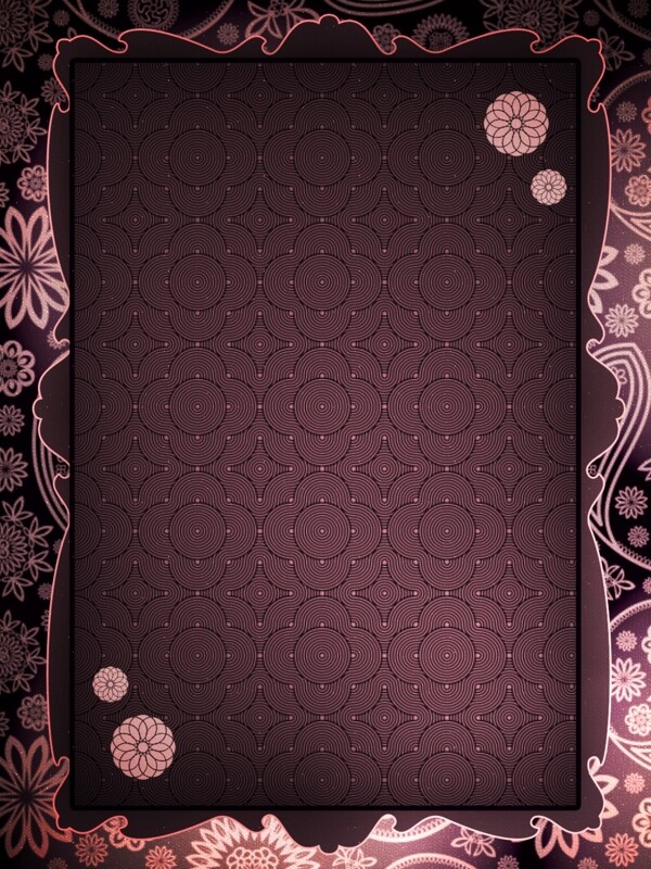 原创大气复古紫色欧式花纹边框背景