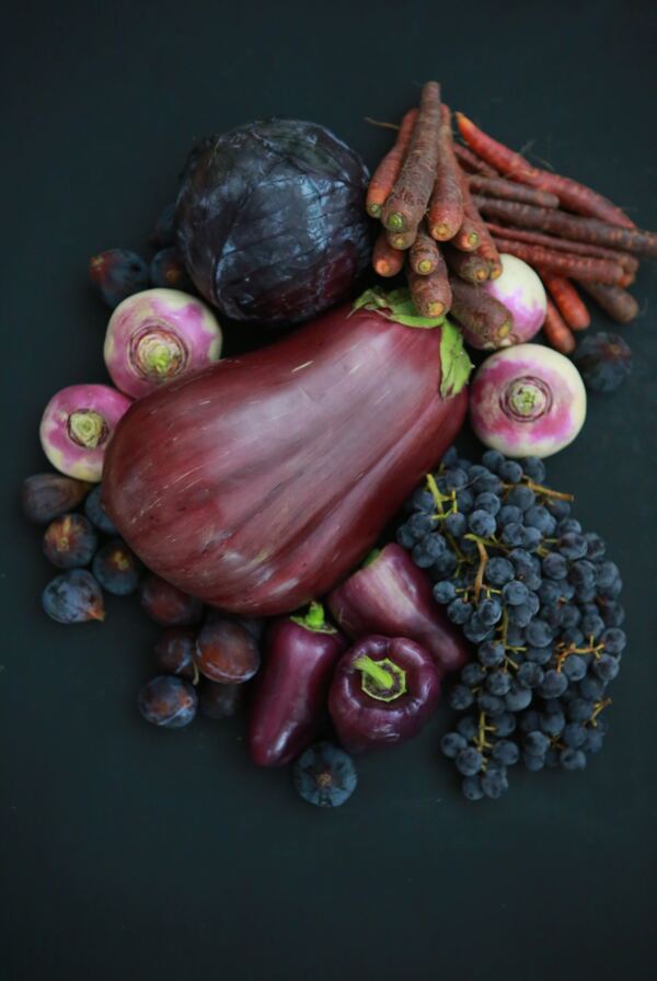 紫色的蔬菜和水果