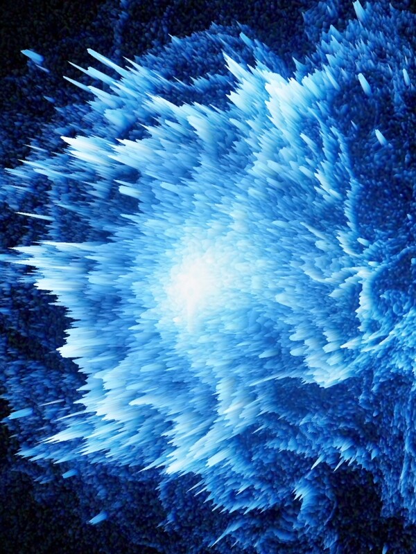 纯原创蓝色漩涡抽象质感H背景