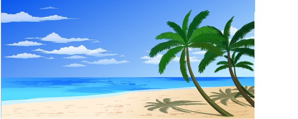 沙滩椰树