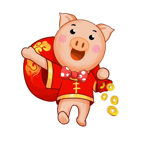 送金币的可爱小猪