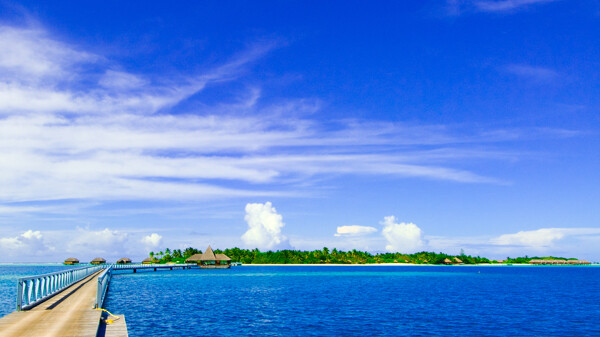 热带海岛海滩图片