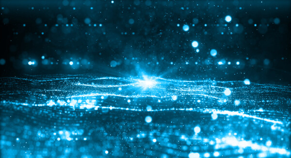 科技线条数据企业未来蓝色背景
