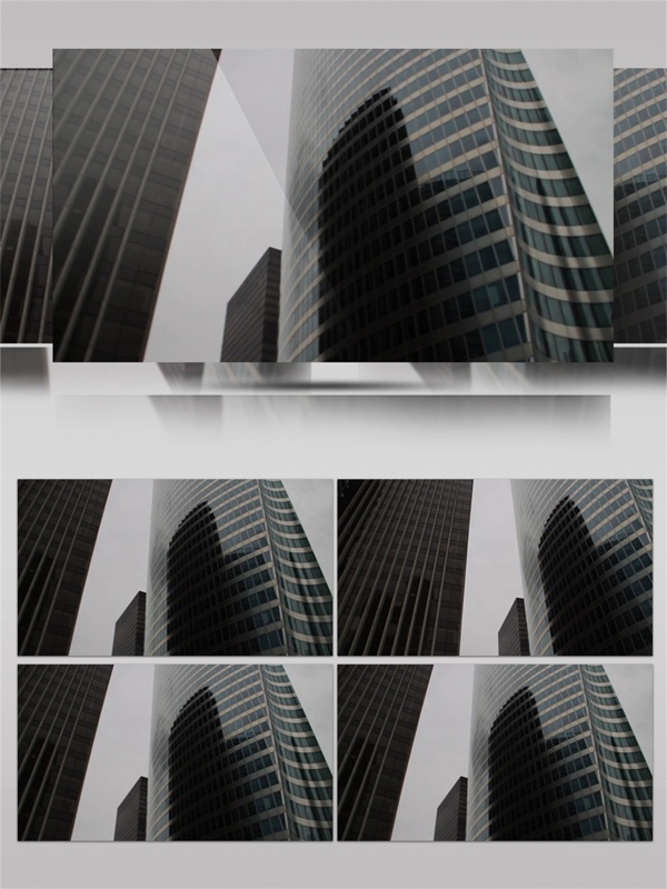 现代化特色城市大厦实景拍摄