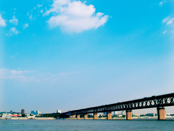 黄鹤楼和长江大桥图片