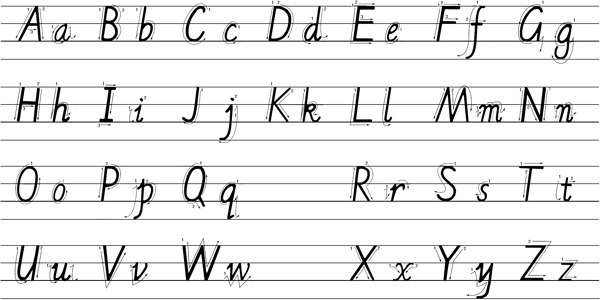 手写拼音字母图片