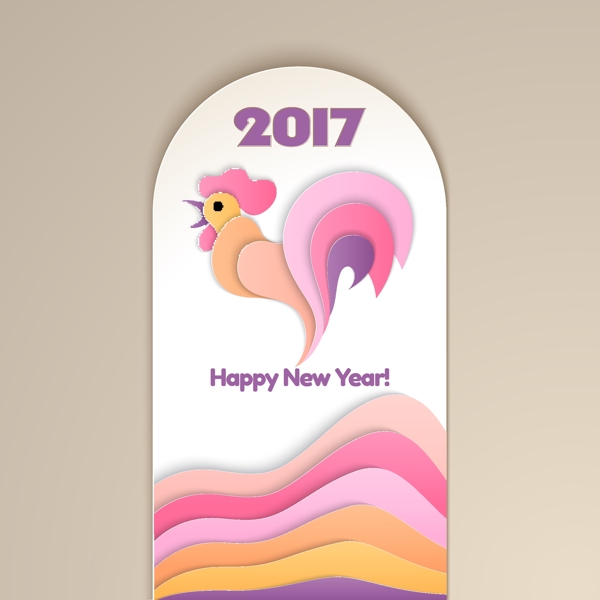 公鸡新年设计