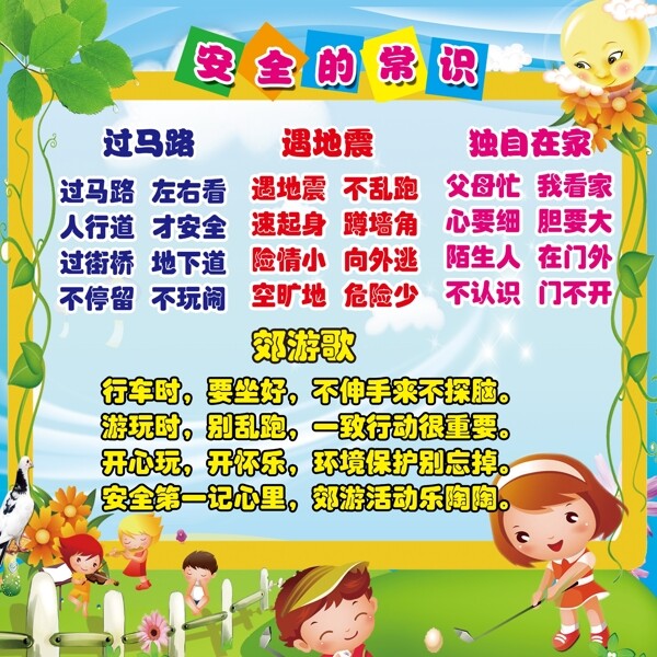 幼儿园安全常识图片