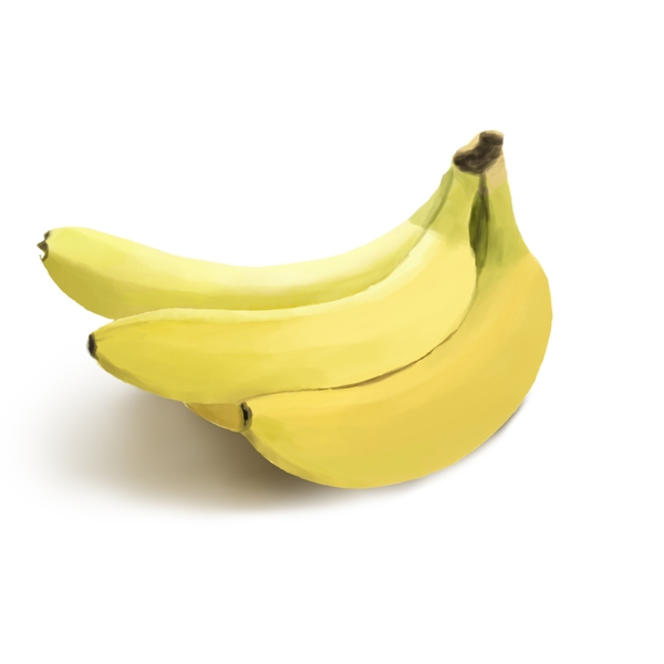 手绘香蕉水果可商用元素