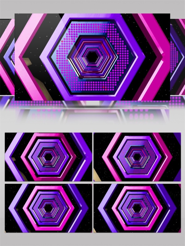 紫色动感舞台高清视频素材
