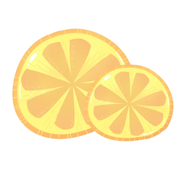 黄色小清新夏季柠檬水果
