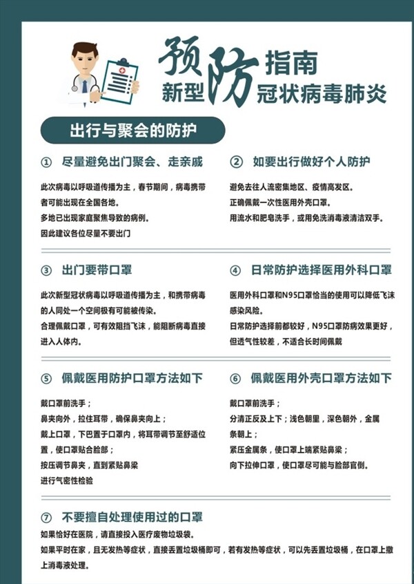 预防新冠状病毒