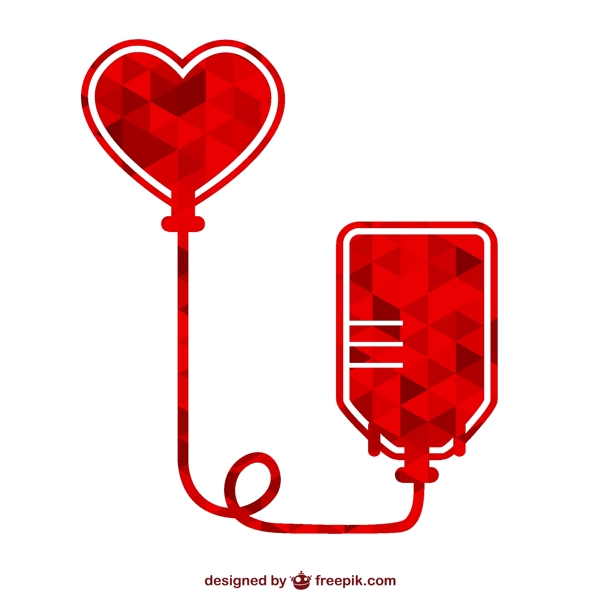 献血标识矢量