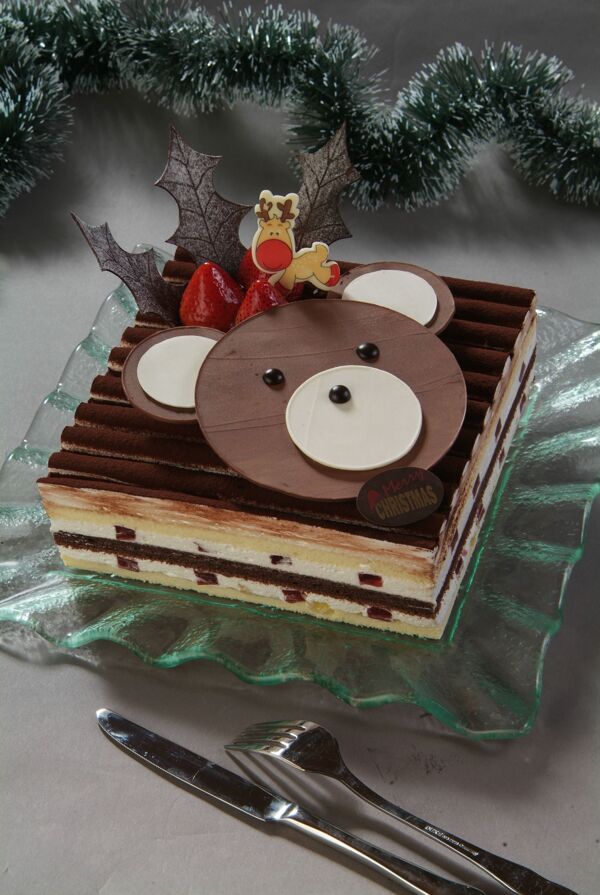 小熊祝福物语蛋糕圣诞节.