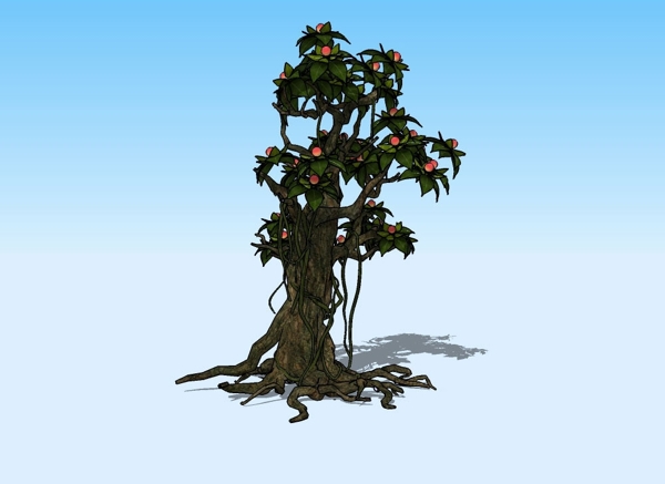 果树3D模型图片