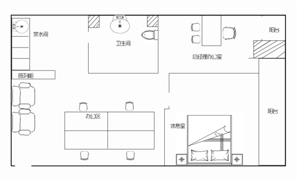 办公室室内平面图