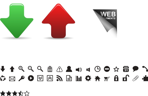 网页设计小图标图片