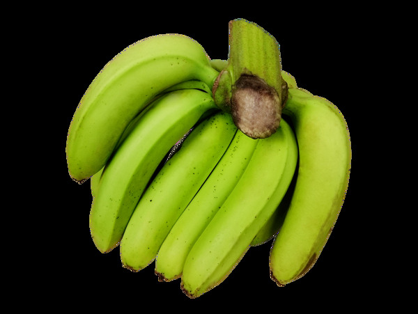 免抠素材南方农家绿皮香蕉