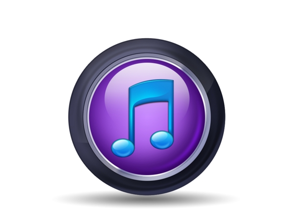 立体圆形音乐icon图标