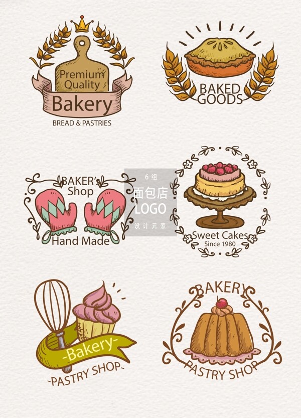 面包坊logo设计