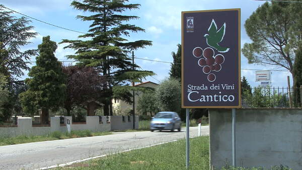 意大利翁布里亚cantico葡萄酒路股票视频视频免费下载