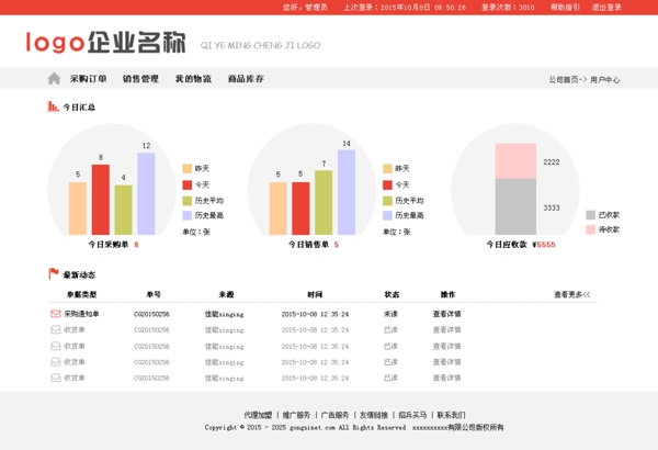 金融类企业网站首页图片