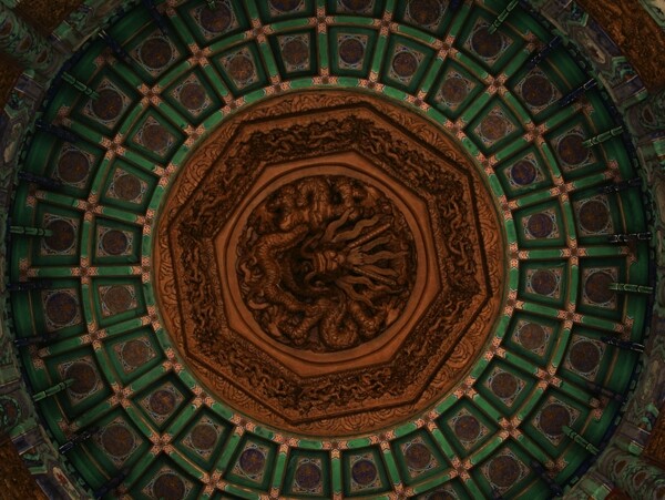 中国古典建筑天花板花纹图片