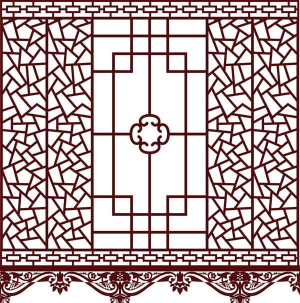 中式古典窗纹图片