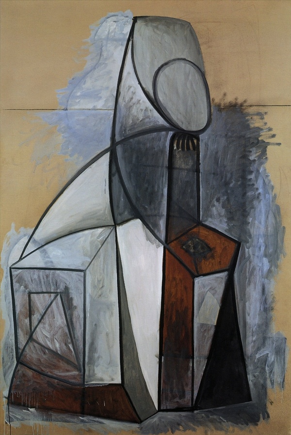 1946Composition西班牙画家巴勃罗毕加索抽象油画人物人体油画装饰画