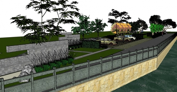 滨河公园3D模型